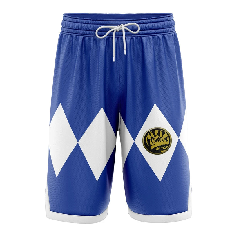 Blue Ranger Mighty Morphin Power Rangers Basketball Shorts