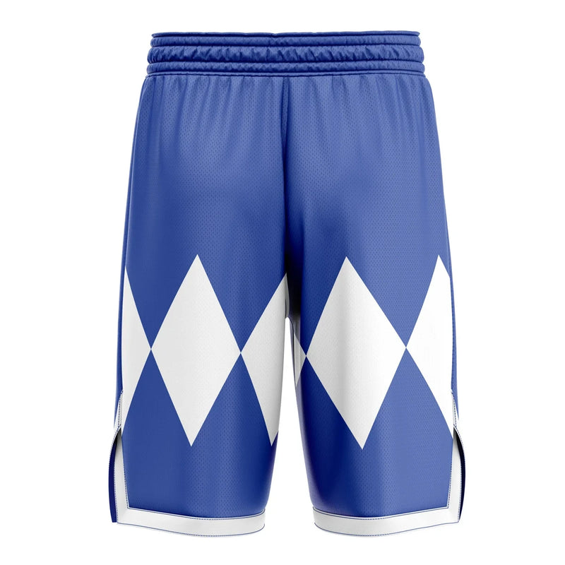 Blue Ranger Mighty Morphin Power Rangers Basketball Shorts