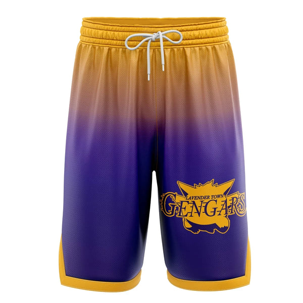 Lavander Town Gengars v3 Pokemon Basketball Shorts