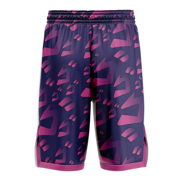 Menacing Aura Jojo’s Bizarre Adventure Basketball Shorts