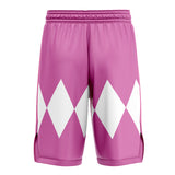 Pink Ranger Mighty Morphin Power Rangers Basketball Shorts