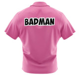 Vegeta Badman Pink Button Up Hawaiian Shirt