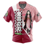 Kamado Nezuko Haori Demon Slayer Button Up Hawaiian Shirt