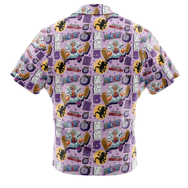 Luffy Gear 5 Sun God Nika Button Up Hawaiian Shirt