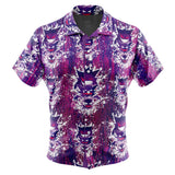 Ghostly Evolution Ghastly Haunter Gengar Pokemon Button Up Hawaiian Shirt