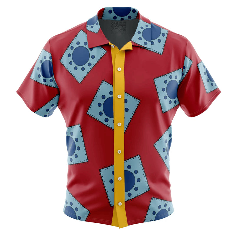 Luffy’s Wano Pattern One Piece Button Up Hawaiian Shirt