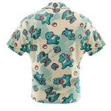 Totodile Pokemon Beach Wear Aloha Style For Men And Women Button Up Hawaiian Shirt