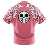 Doflamingo Pattern One Piece Button Up Hawaiian Shirt