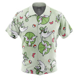 Gardevoir Pokemon Pattern Button Up Hawaiian Shirt