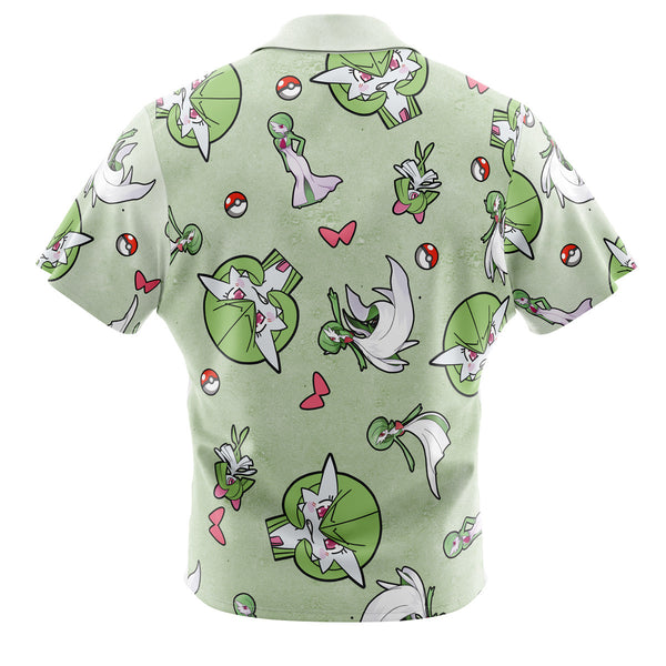 Gardevoir Pokemon Pattern Button Up Hawaiian Shirt