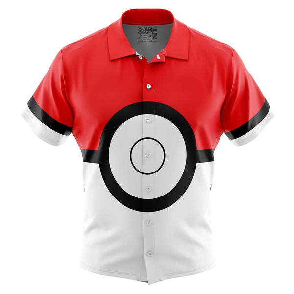 Pokeball Button Up Hawaiian Shirt