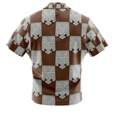 Training Corps Attack on Titan Button Up Hawaiian Shirt