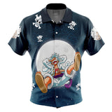 Luffy One Piece Gear5th Button Up Hawaiian Shirt