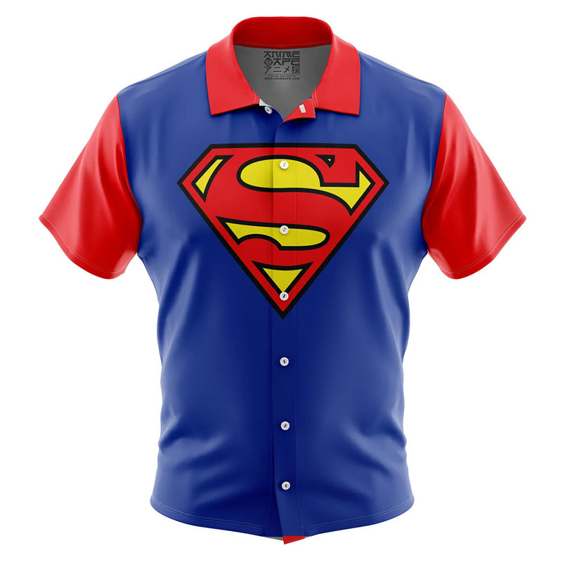 Superman DC Comics Button Up Hawaiian Shirt