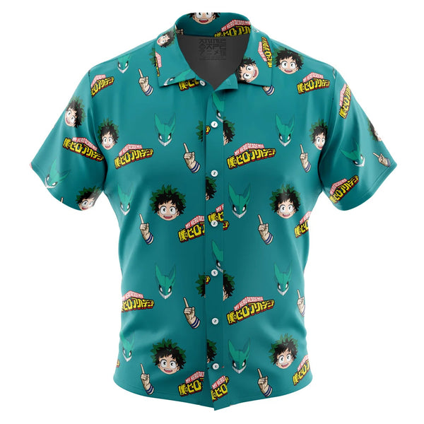 Deku My Hero Academia Button Up Hawaiian Shirt