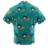 Deku My Hero Academia Button Up Hawaiian Shirt