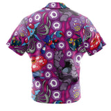 Poison Type Pokemon Pokemon Button Up Hawaiian Shirt