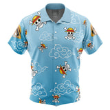 Luffy Pattern One Piece Button Up Hawaiian Shirt