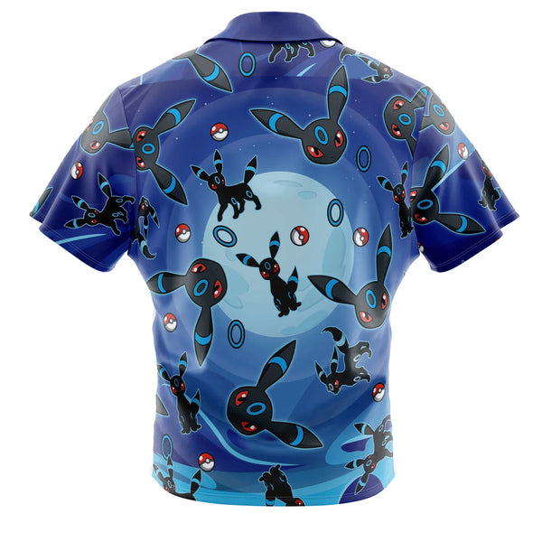 Umbreon Shiny Pattern Button Up Hawaiian Shirt