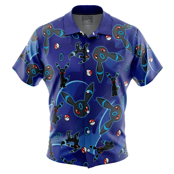 Umbreon Shiny Pattern Button Up Hawaiian Shirt