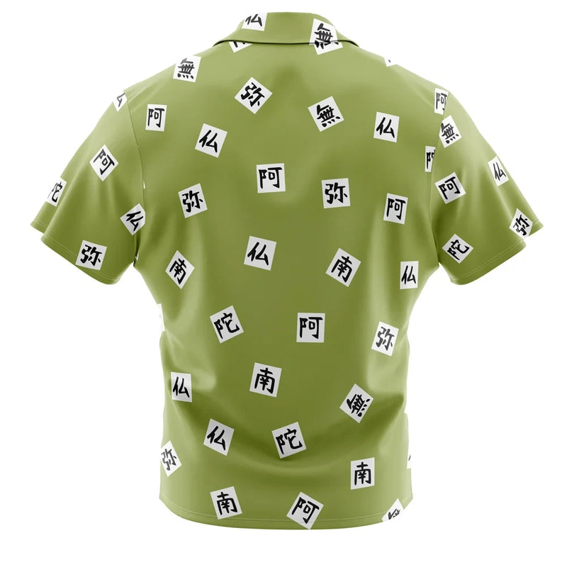 Gyomei Himejema Demon Slayer Button Up Hawaiian Shirt