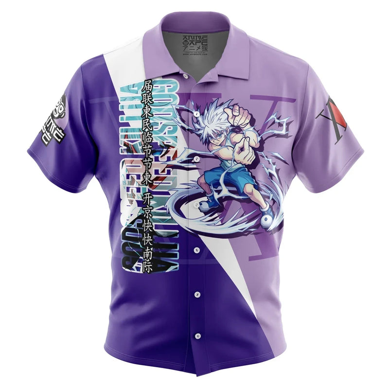 Killua Zoldyck Hunter x Hunter Button Up Hawaiian Shirt