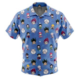 Chibi Hunter x Hunter Characters Pattern Button Up Hawaiian Shirt