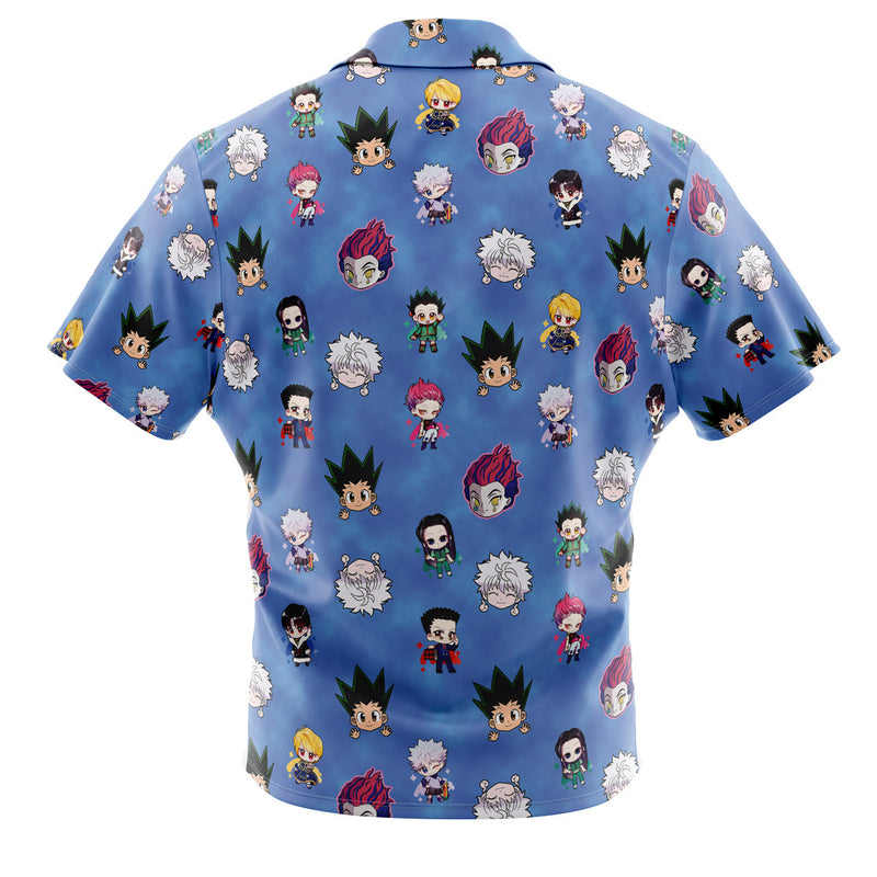 Chibi Hunter x Hunter Characters Pattern Button Up Hawaiian Shirt