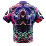 Trippy Gojo Satoru Jujutsu Kaisen Button Up Hawaiian Shirt