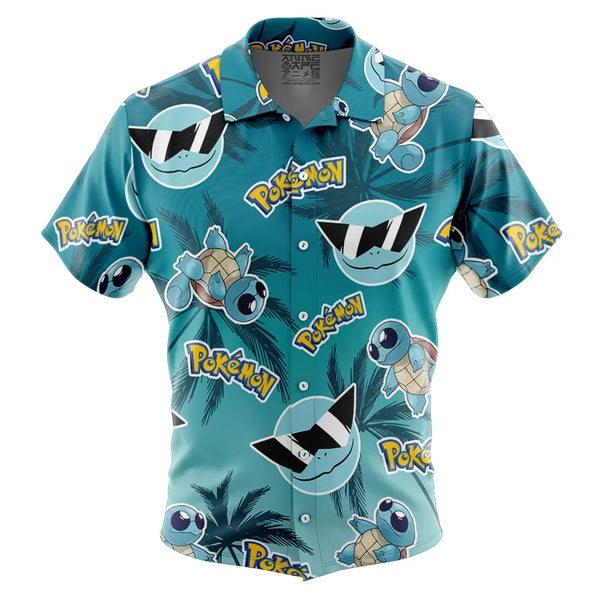 Squirtle Squad V2 Sunglasses Pokemon Button Up Hawaiian Shirt