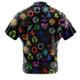 Pokemon Symbols Button Up Hawaiian Shirt