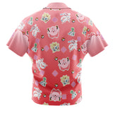 Fairy Type Pattern Pokemon Button Up Hawaiian Shirt