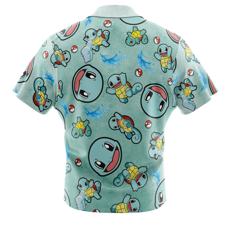 Bulbasaur Pattern Pokemon Button Up Hawaiian Shirt