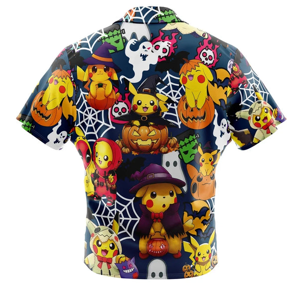 Pokemon Halloween Button Up Hawaiian Shirt