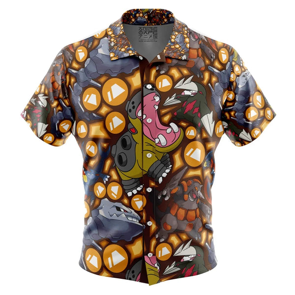 Bug Type Pokemon Pokemon Button Up Hawaiian Shirt