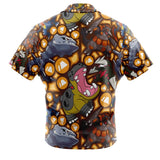 Bug Type Pokemon Pokemon Button Up Hawaiian Shirt