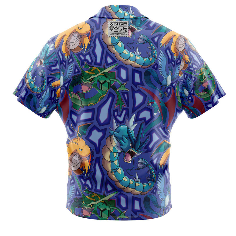 Flying Type Pokemon Pokemon Button Up Hawaiian Shirt