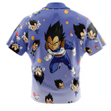 Vegeta Pattern Dragon Ball Button Up Hawaiian Shirt