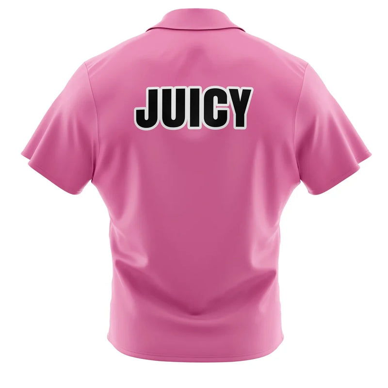 Vegeta Juicy Pink Dragon Ball Z Abridged Button Up Hawaiian Shirt