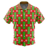 Red Ribbon Army Dragon Ball Button Up Hawaiian Shirt