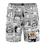 Aloha Strawhat OP Pirates Board Shorts Swim Trunks