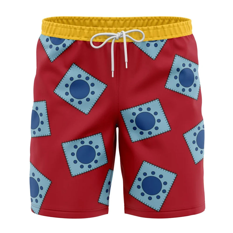 Luffy’s Wano Pattern OP Pirates Board Shorts Swim Trunkss