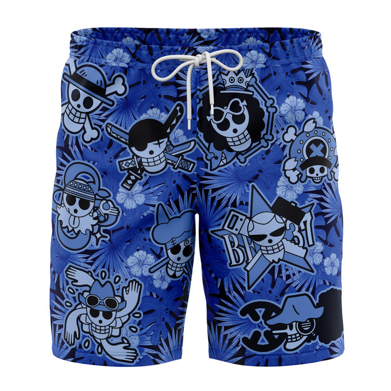 Aloha Theme OP Pirates Board Shorts Swim Trunks