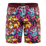 Eevee Evolutions Pokemon Board Shorts Swim Trunks