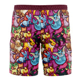 Eevee Evolutions Pokemon Board Shorts Swim Trunks