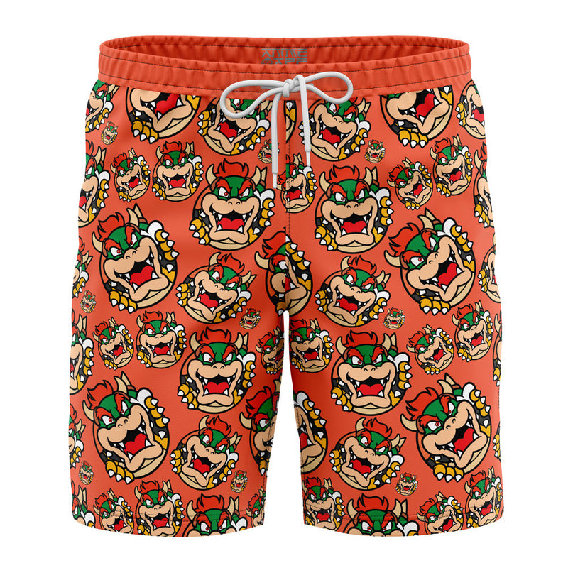 Bowser Super Mario Board Shorts Swim Trunks