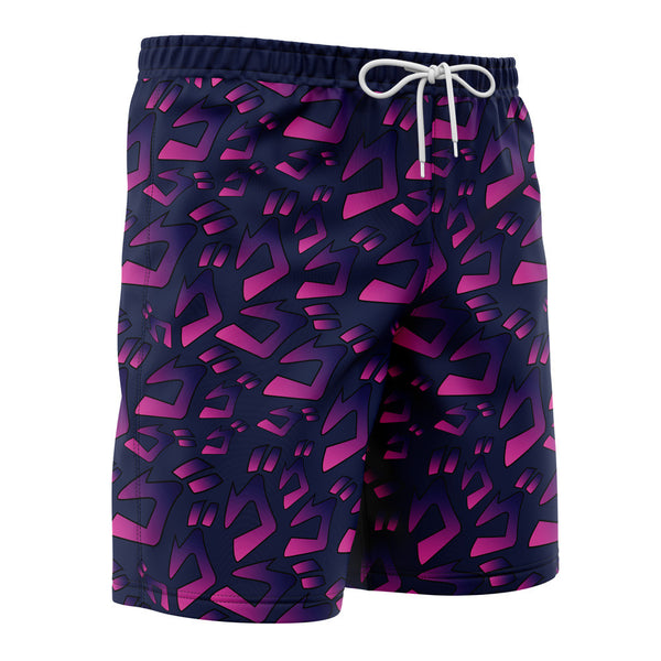 Menacing Aura JoJo’s Bizarre Adventure Board Shorts Swim Trunks