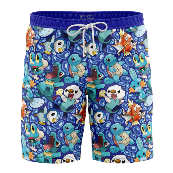 Water Type Starters Pokemon Board Shorts Swim Trunks