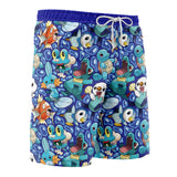 Water Type Starters Pokemon Board Shorts Swim Trunks