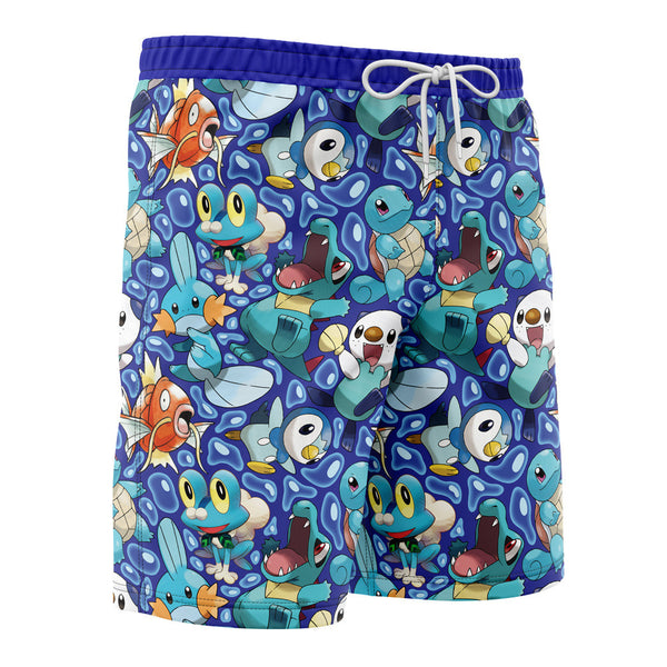 Water Type Starters Pokemon Board Shorts Swim Trunks